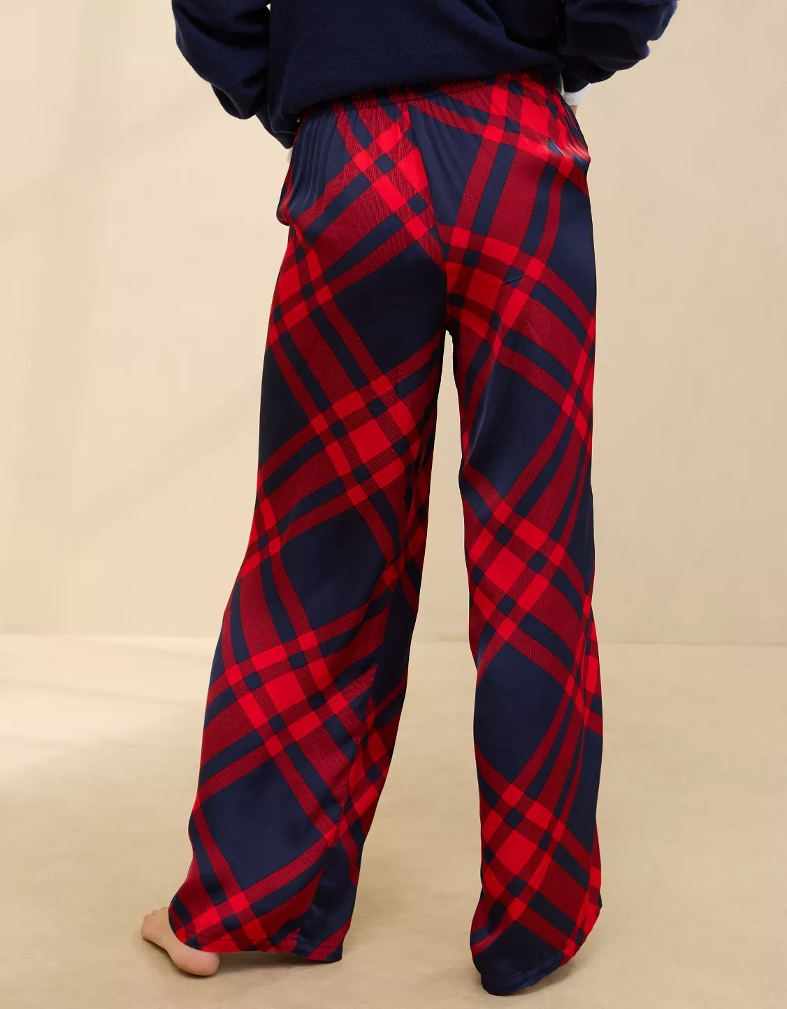 Aerie Off-Duty Satin Trouser PJ | American Eagle Outfitters (US & CA)