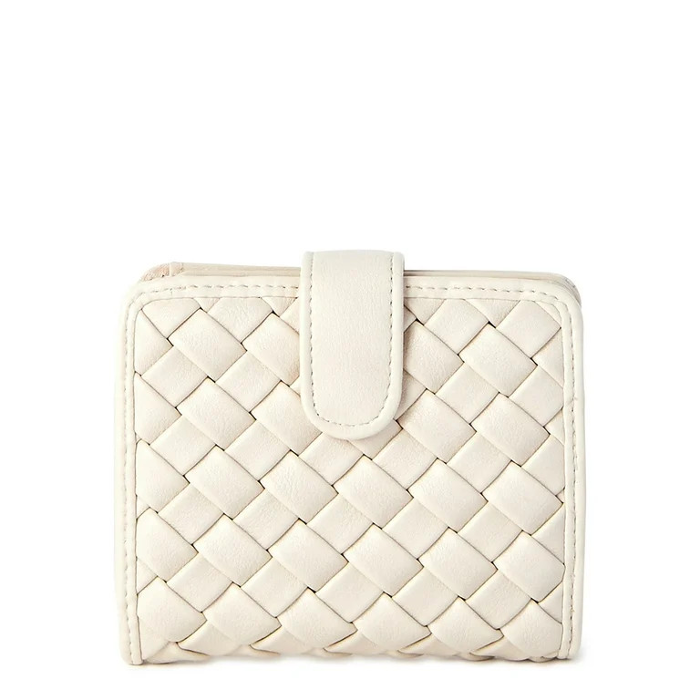 Time and Tru Women's Amelia Bi-Fold Wallet Beige | Walmart (US)