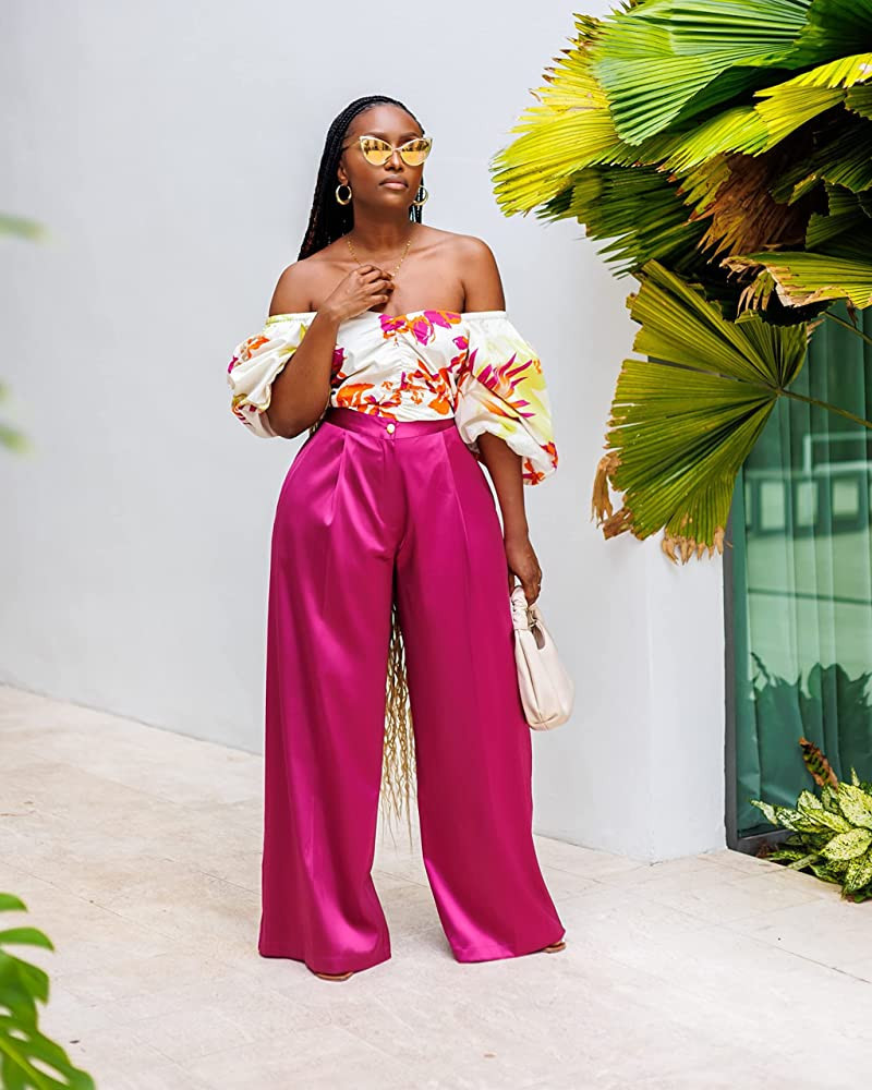 The Drop Women's Orchid Wide Leg Satin Pant by @tenickab | Amazon (US)