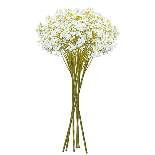 JIFTOK Babys Breath Artificial Flowers, 12 Pcs Fake Flowers with Long Stems Gypsophila Bouquet Large Fall Flowers Artificial for Decoration, Real Touch Flower for Wedding Christmas DIY Home Decoration | Amazon (US)