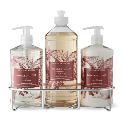 Williams Sonoma Mulled Cider Hand Soap & Lotion, Classic 4-Piece Set | Williams-Sonoma