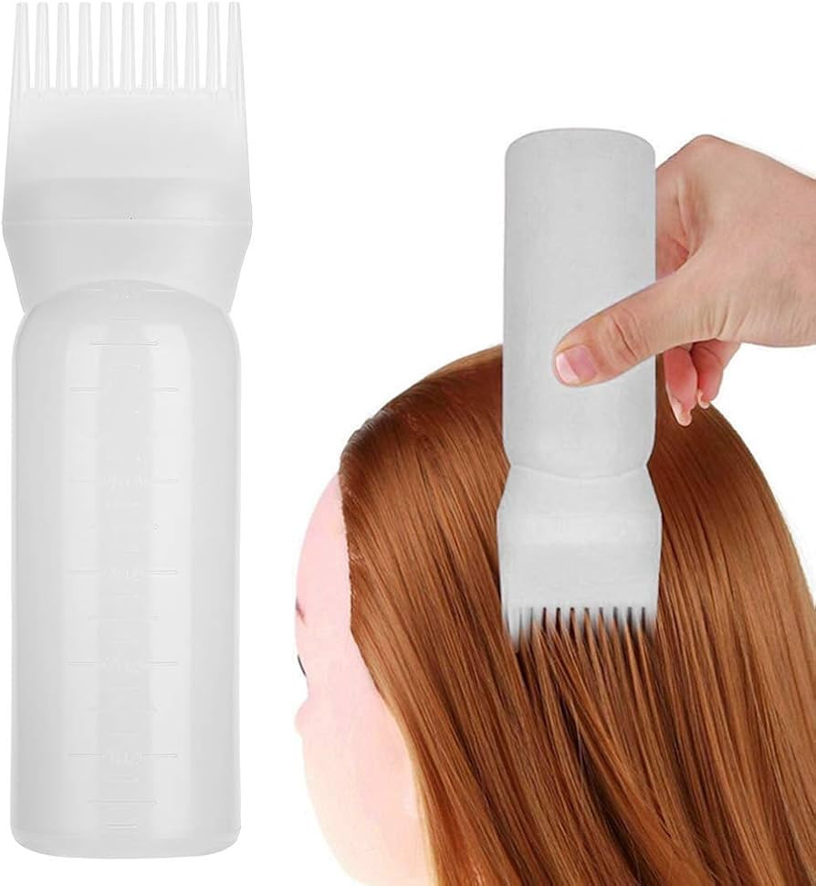 Root Comb Applicator Bottle, 3 Colors Lightweight Hair Dyeing Bottle with Graduated Scale for Bru... | Amazon (US)