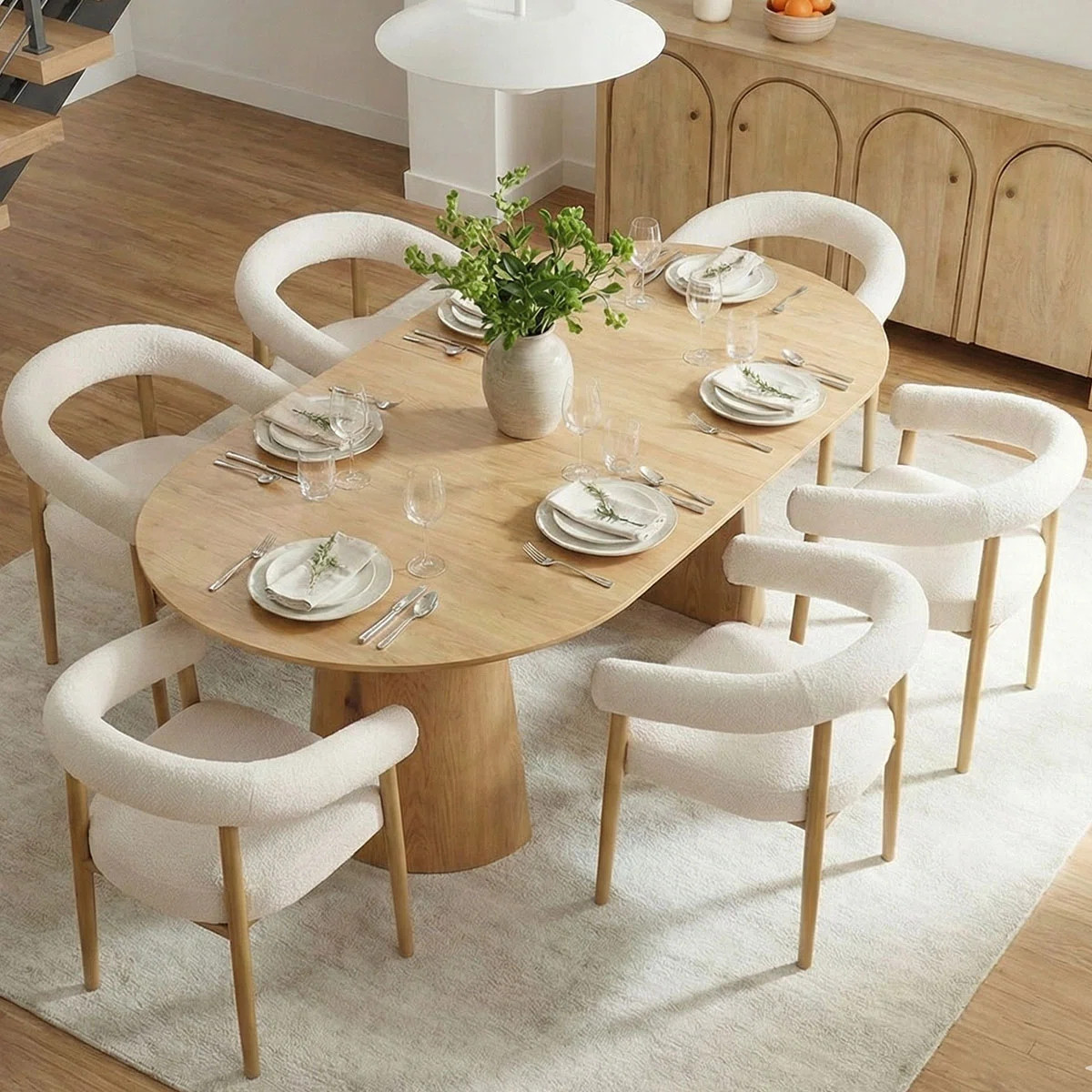 If you’ve been waiting to refresh your dining room, this might be your sign 🍂 This Wayfair set has such a warm, timeless look and makes the space feel instantly more pulled together. Perfect for fall meals, family nights, and weekend entertaining. #DiningRoomMakeover #WayfairHome #FallDecor #DiningFurniture #FallHosting #WayfairSale 

 #LTKSeasonal #LTKHome #LTKSaleAlert