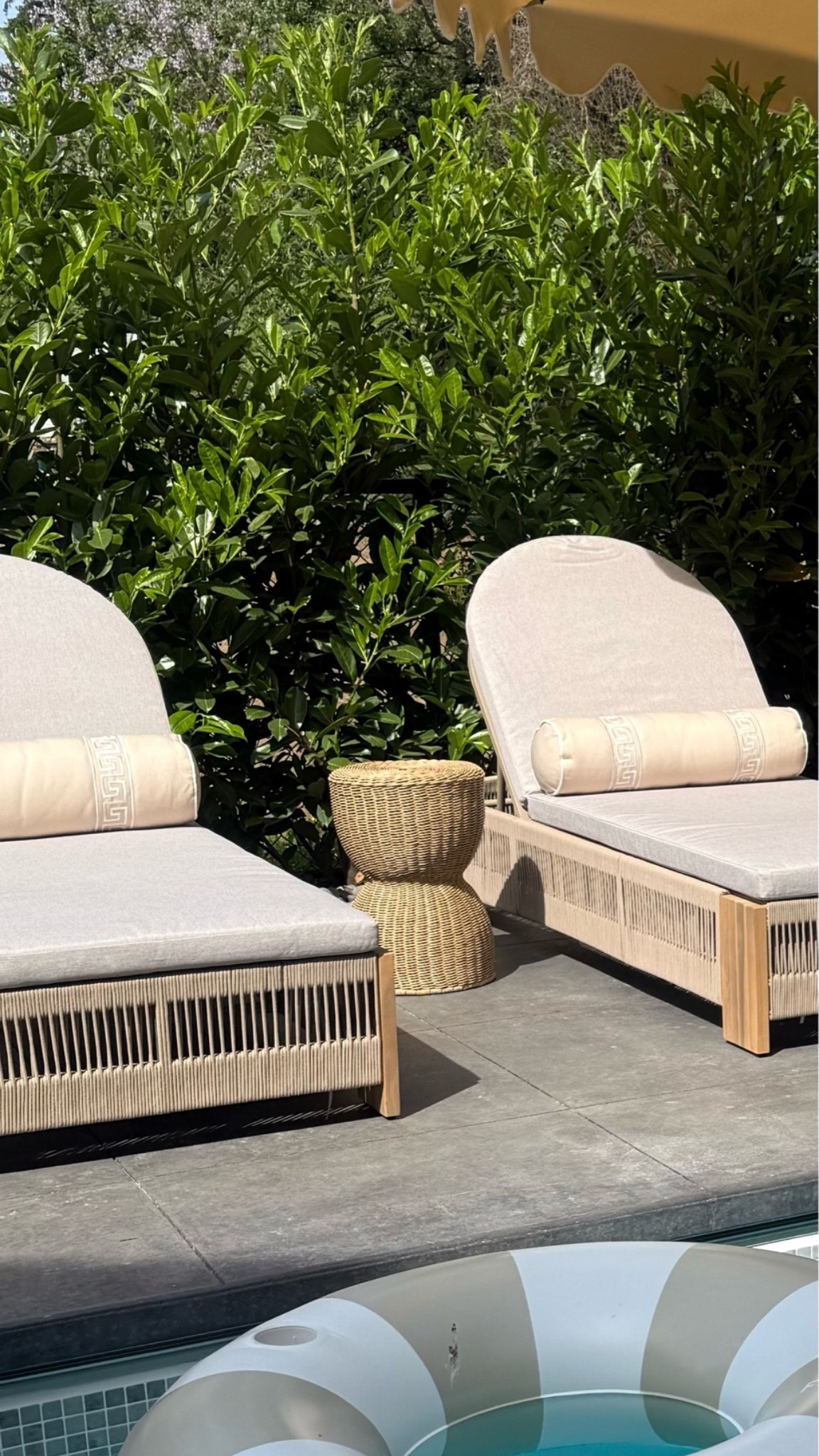 Perfect little outdoor side table.. so cute and so affordable!