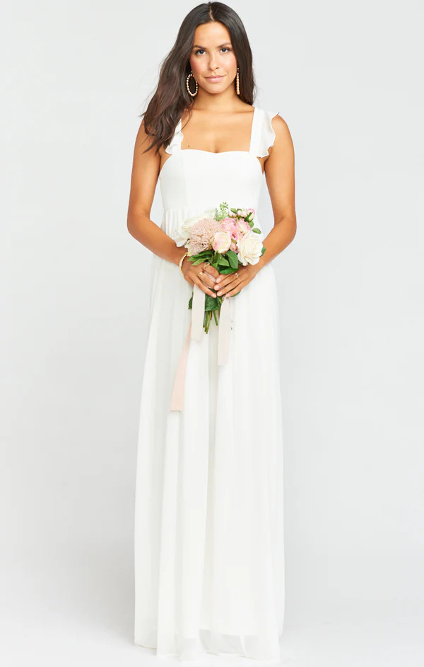 June Maxi Dress ~ Wedding Cake Chiffon | Show Me Your Mumu