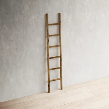 Cassidy 76.75'' Tall Solid Wood Blanket Ladder | Wayfair North America