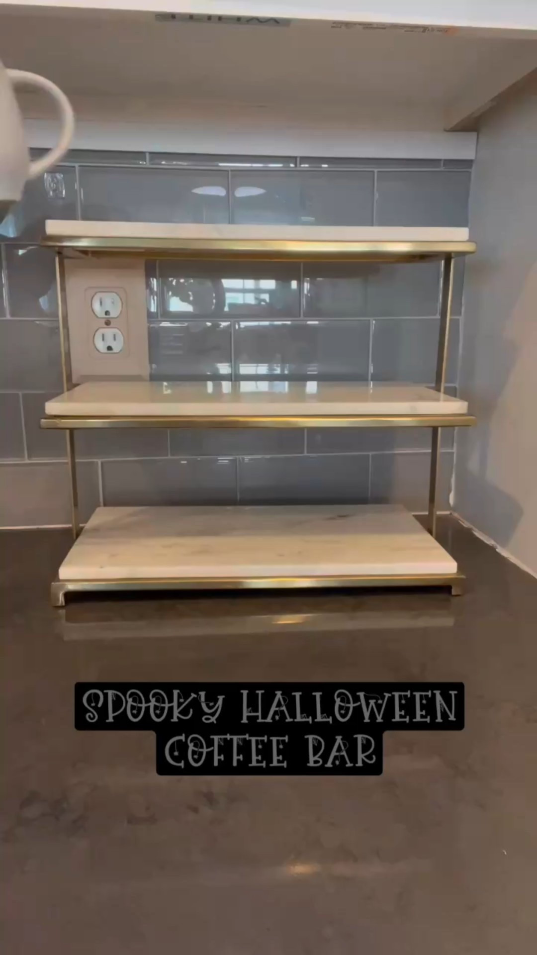 Spooky halloween coffee bar