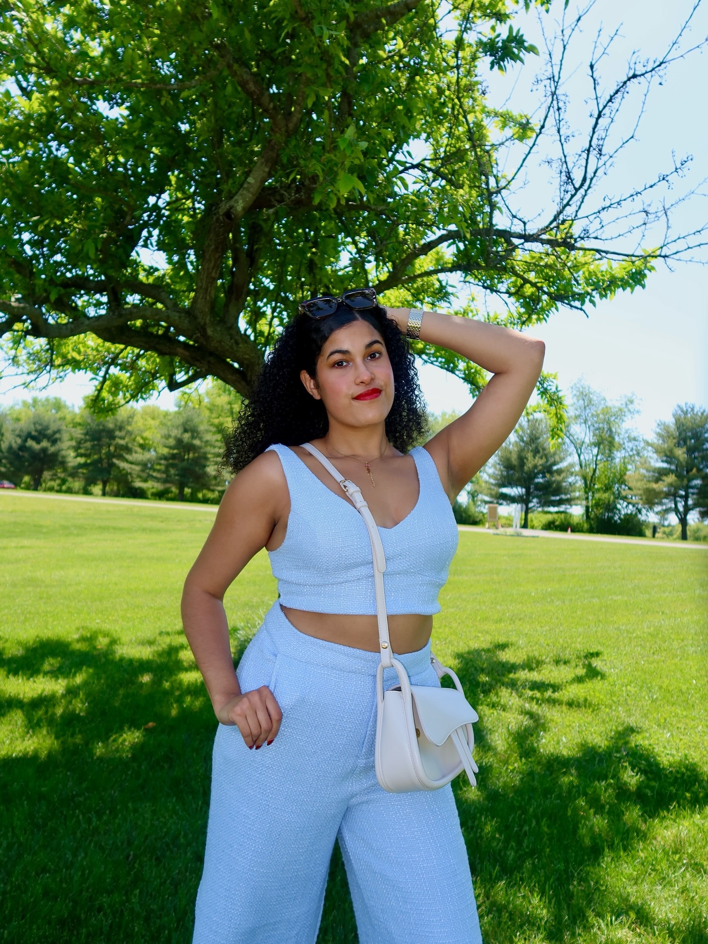 Blue set all summer long 🩵

Soft summer aesthetic, Pastel look, Effortless chic, Classy & minimal, Latina fashion inspo, blue set 
#PastelAesthetic #LatinaStyleDiary #WearingBlueToday 

#LTKSeasonal #LTKFindsUnder100 #LTKParties