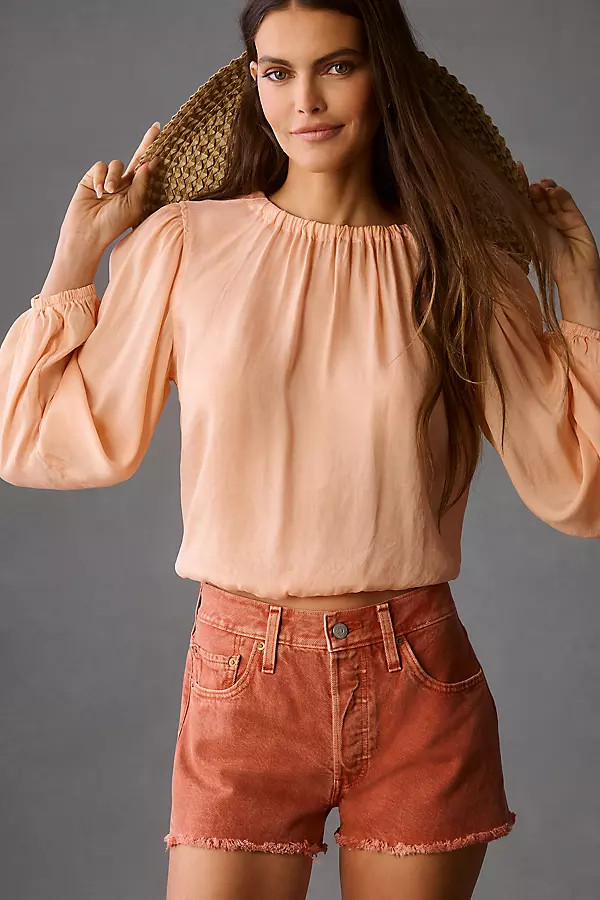 Levi's 501 Original Denim Shorts By Levi's in Brown Size 27 | Anthropologie (US)