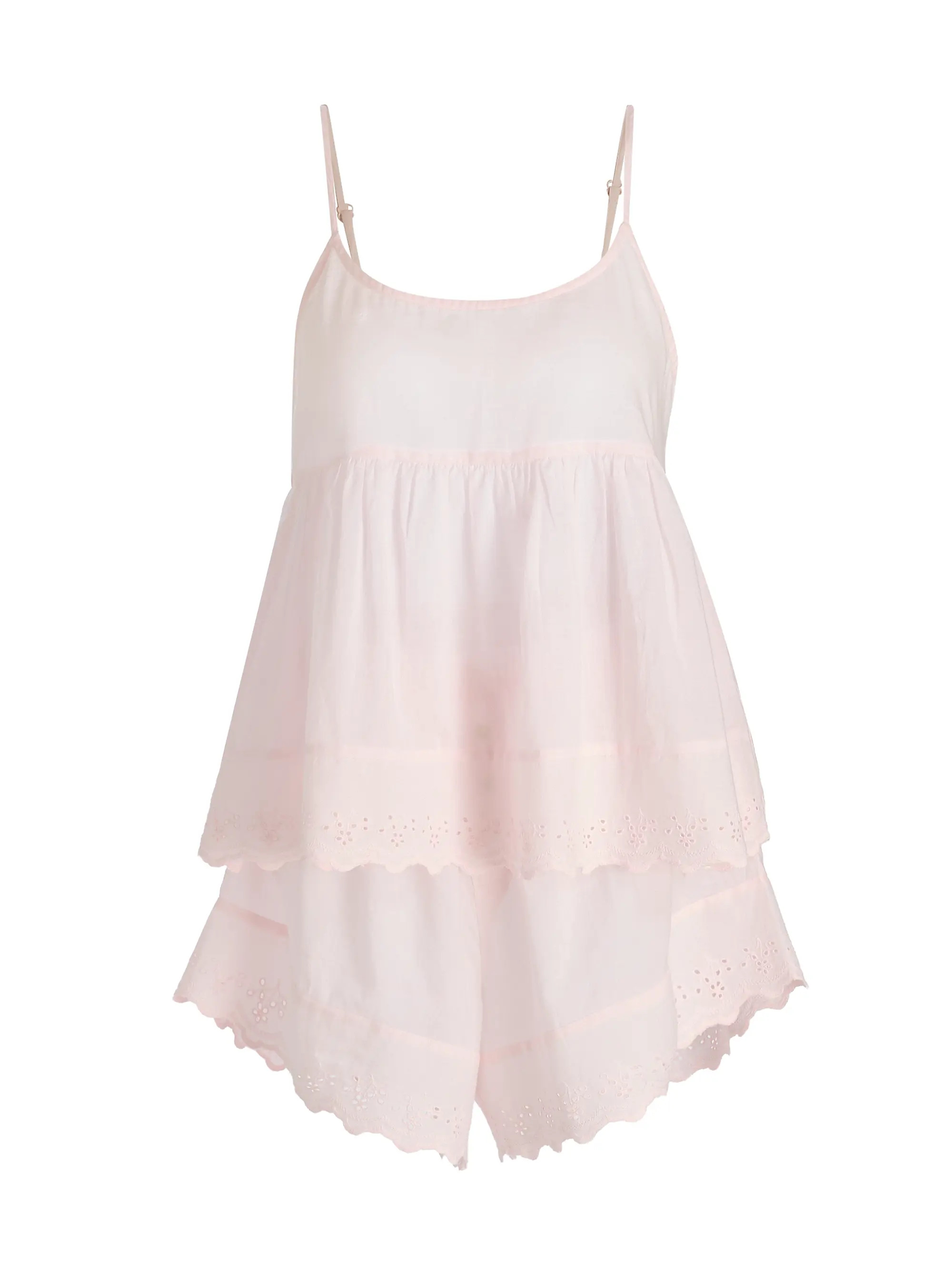 Millie Broderie Cotton Short Pajamas | Saks Fifth Avenue