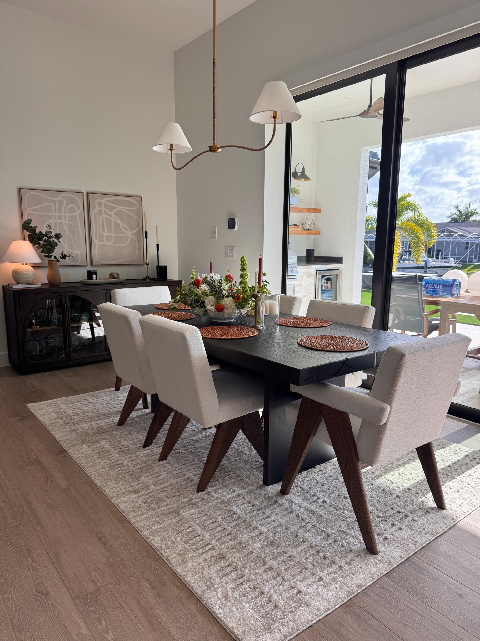 In love with my new dining room rug by @Joon Loloi it’s so soft on your feet, and came in the awkward size I needed for my open concept dining room kitchen (6’7 x 9’3). The color complements my warmer wood tile floors and I love how it ties everything together so softly. It was also a great deal on @Wayfair - way day starts tomorrow 4/25 so add it to your cart today and save tomorrow! 