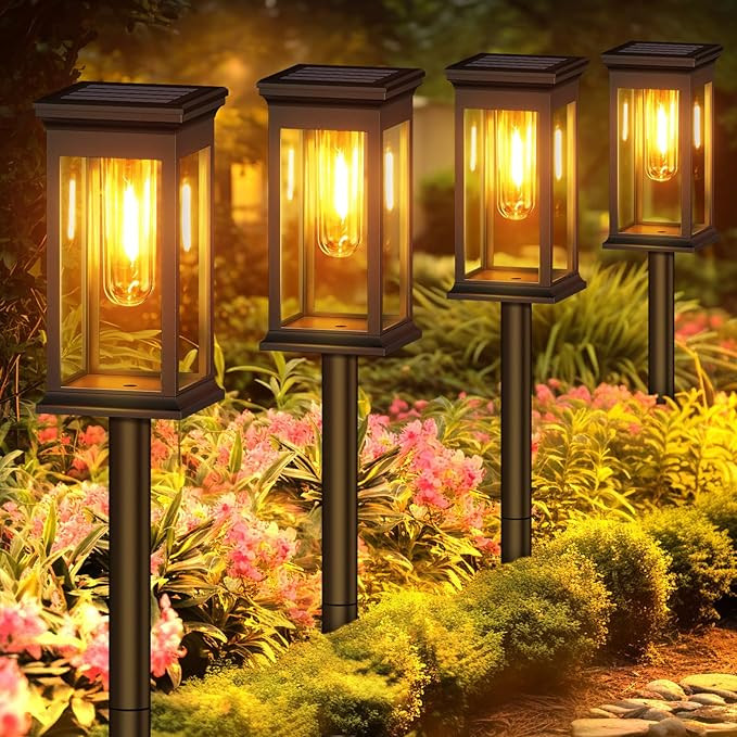 8 Pack Solar Lights Outdoor, KOOPER Bright Solar Lights Outdoor Waterproof, LED Solar Pathway Lig... | Amazon (CA)
