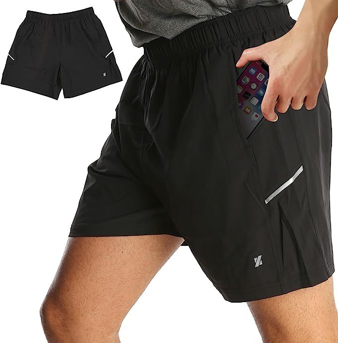 Fort Isle Mens Running Shorts 6 Inch Inseam - Lightweight Breathable Athletic Shorts for Men | Qu... | Amazon (US)