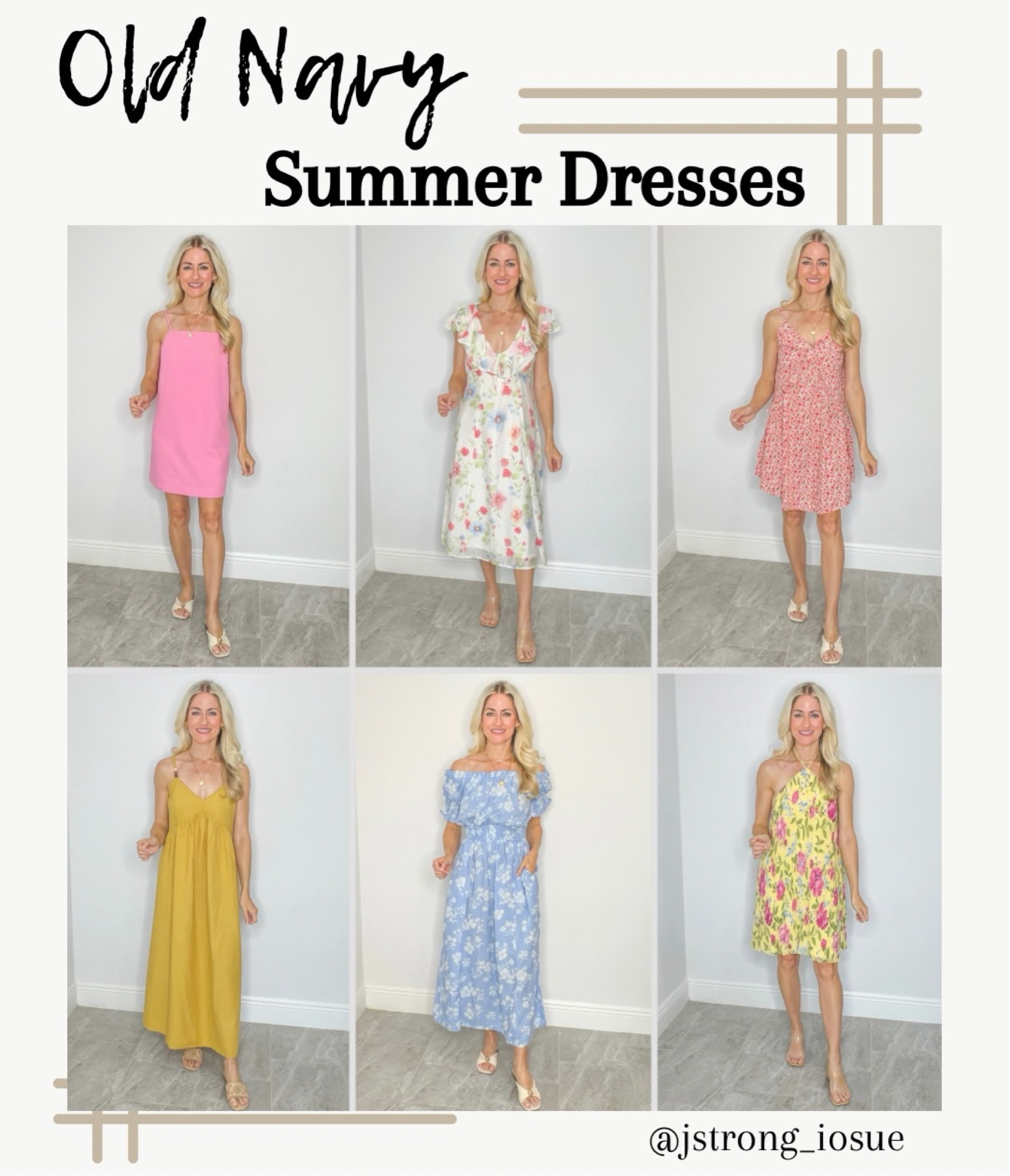 Old Navy Dresses for Summer! Great to pack on vacation or wear for special occasions! Dresses come in petite, regular and tall lengths. 

#LTKootd #LTKdayinmylife