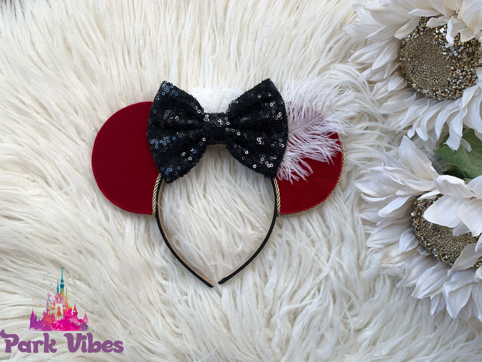 Captain Hook Ears, Captain Hook Mouse Ears, Peter Pan Mouse Ears, Villain Mouse Ears, Villain Ear... | Etsy (US)