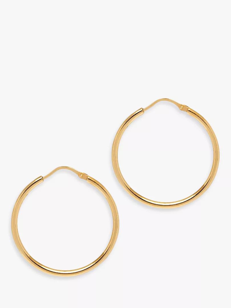 The Hoop Station La Chica Latina Small Hoop Earrings, 2.7cm, Gold | John Lewis (UK)