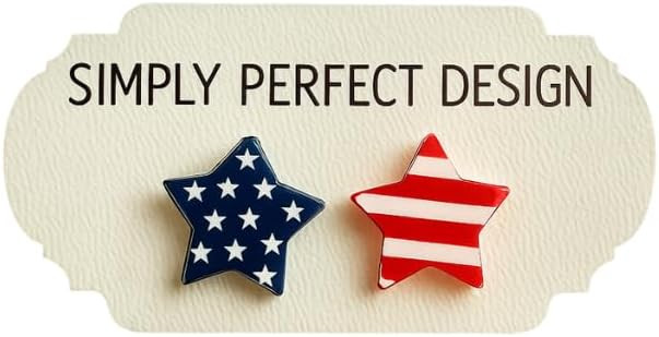 Simply Perfect Design - Patriotic American Flag Stud Earrings | Amazon (US)