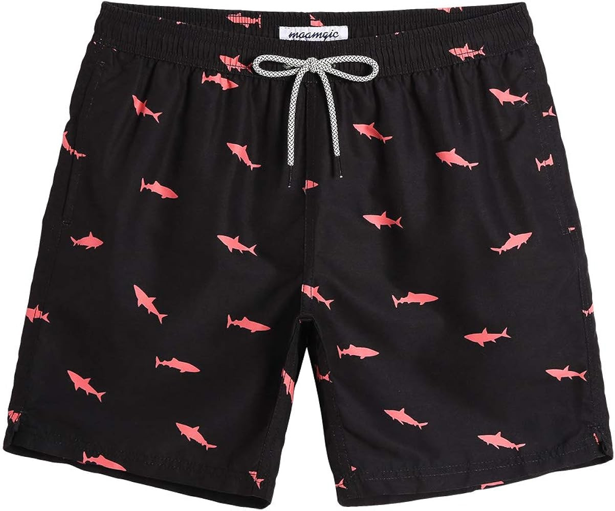 maamgic Mens Swim Trunks Quick Dry Swim Shorts with Mesh Lining Funny Swimwear Bathing Suits | Amazon (US)