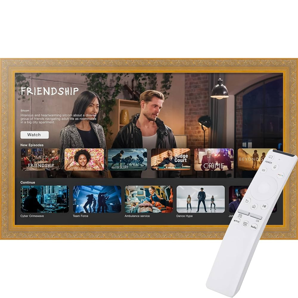 Frame for Samsung Frame TV - 55 inch. 2.69 inch Frame is Majestic Gold Samsung the Frame TV and P... | Amazon (US)