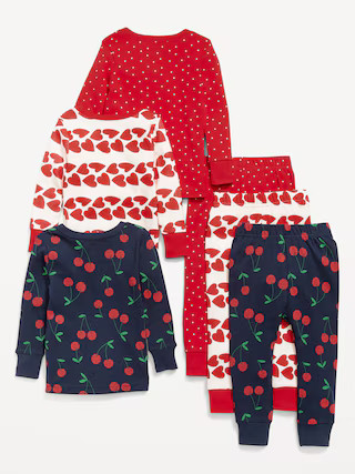 Snug-Fit Printed Pajama 6-Piece for Toddler & Baby | Old Navy (US)
