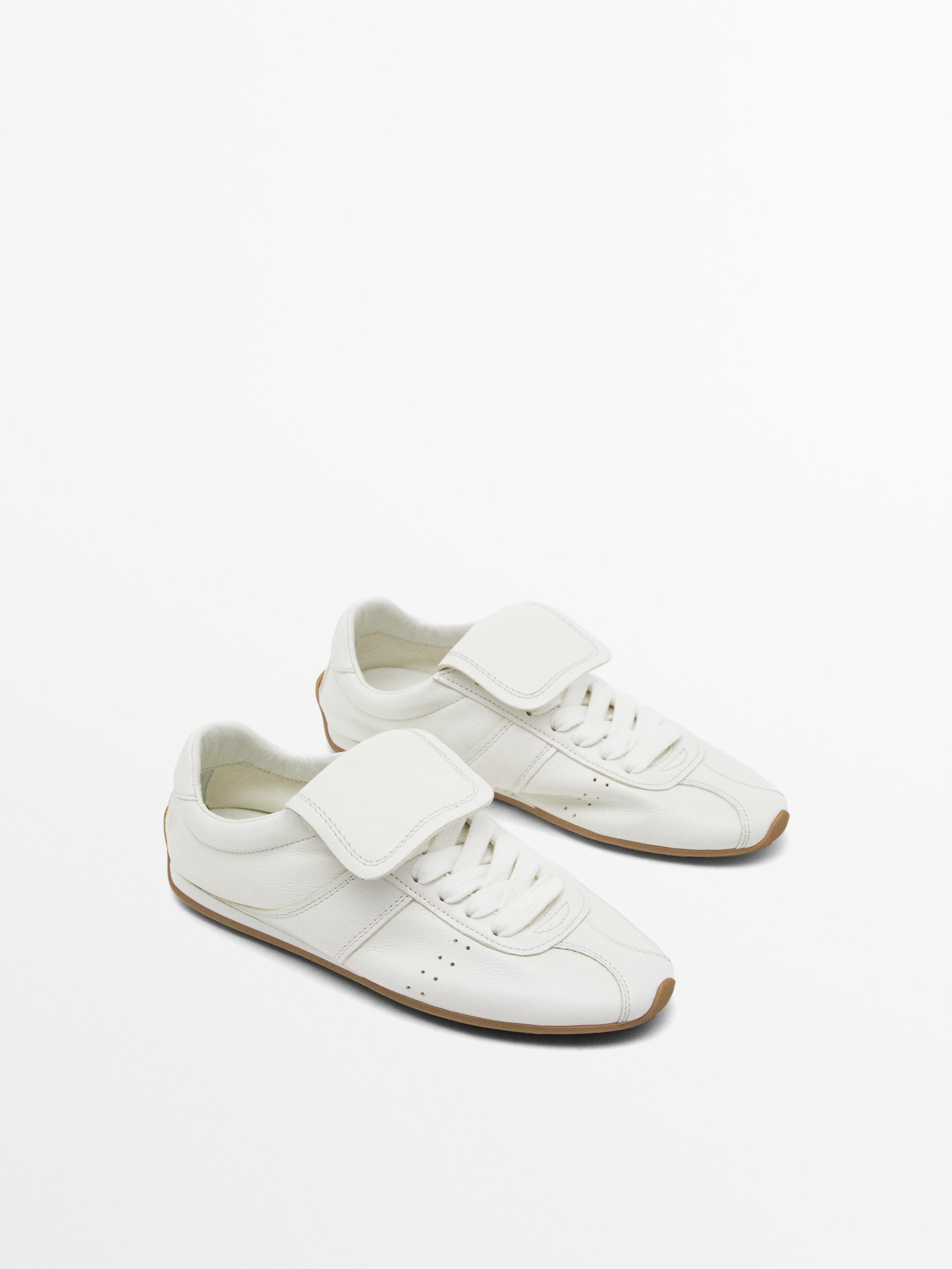 Soft trainers with flap detail | Massimo Dutti US