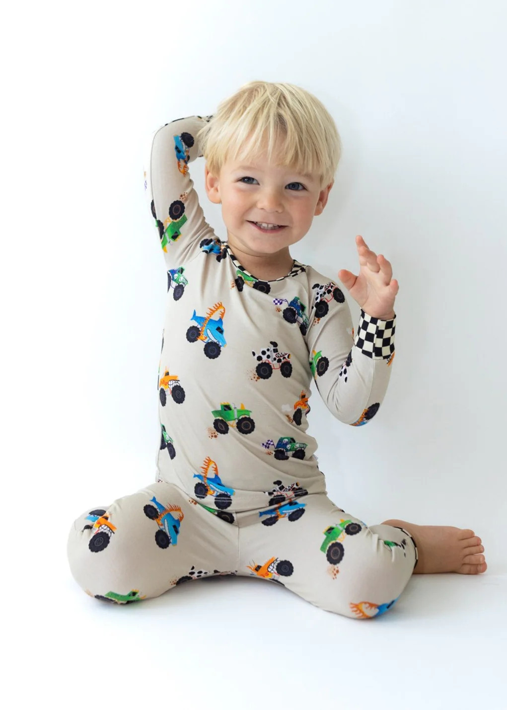 Monster Trucks Two-Piece Pajamas | Tiny Jams