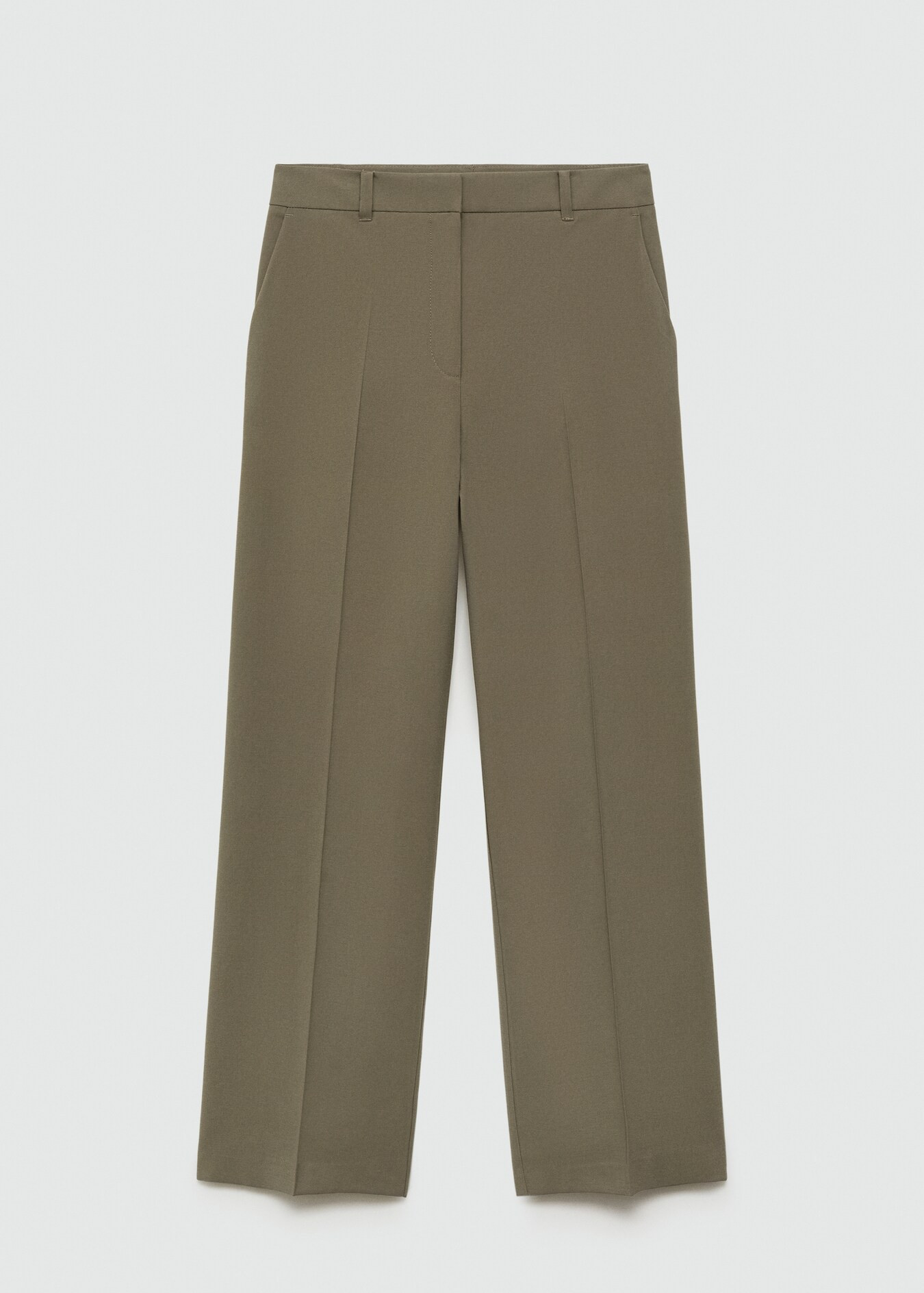 Wideleg bandplooibroek - Dames | MANGO Nederland | MANGO (NL)