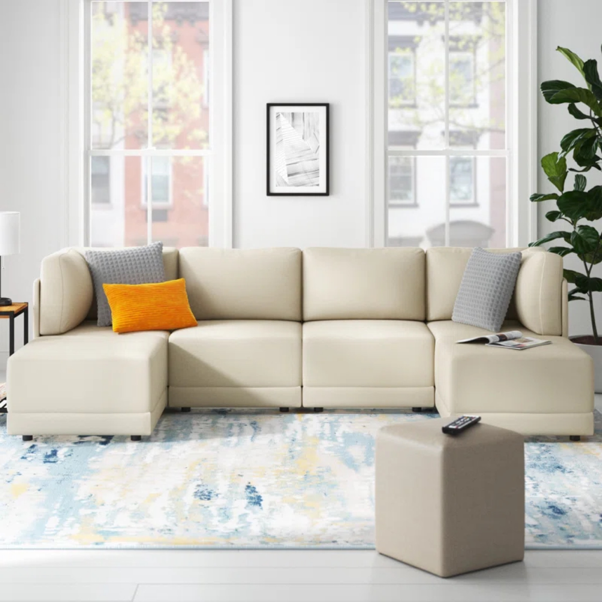 6 Piece Sectional Couch 
