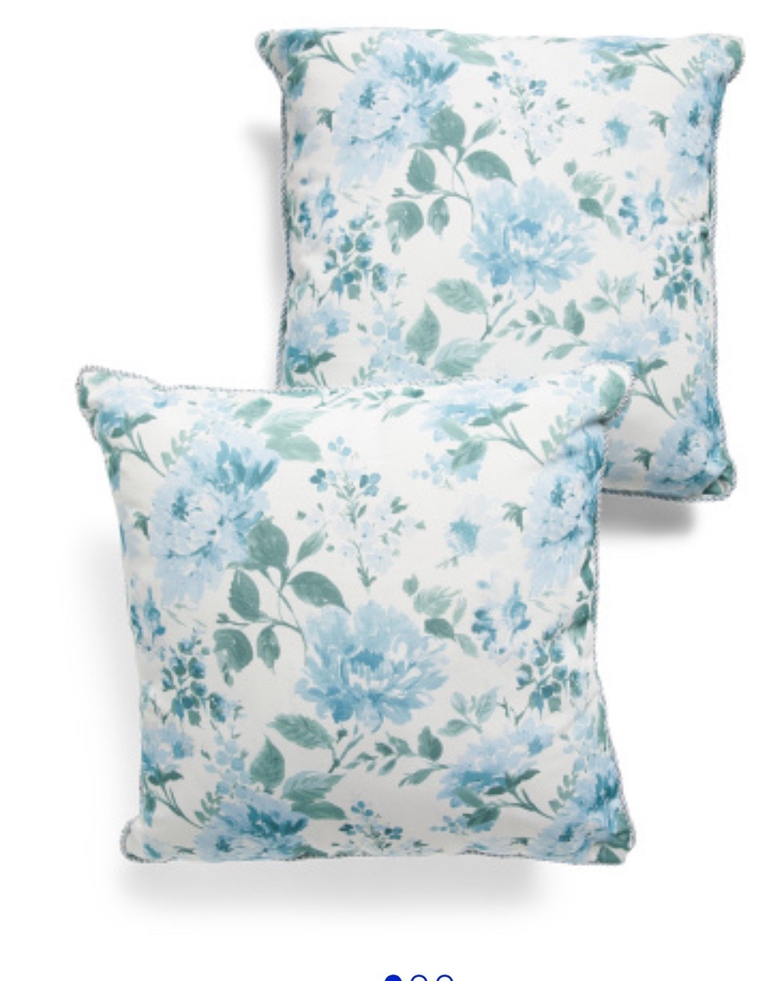 Gorgeous blue floral throw pillows which is such an easy way to add a pop of color/spring detail to any bed/ couch /chair 🎀🩷

#LTKHome #LTKSeasonal