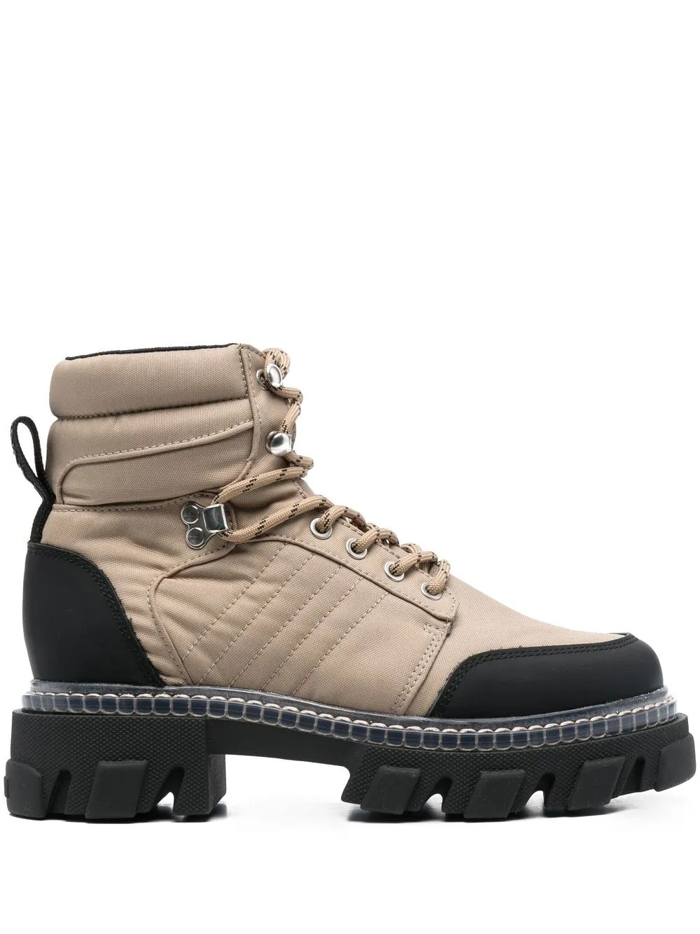 GANNI lace-up Hiking Boots - Farfetch | Farfetch Global