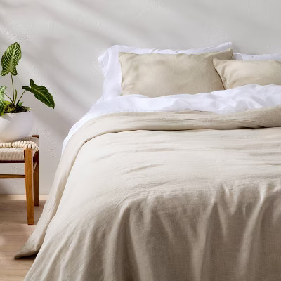 King Linen Duvet Set Natural - Casaluna™ | Target