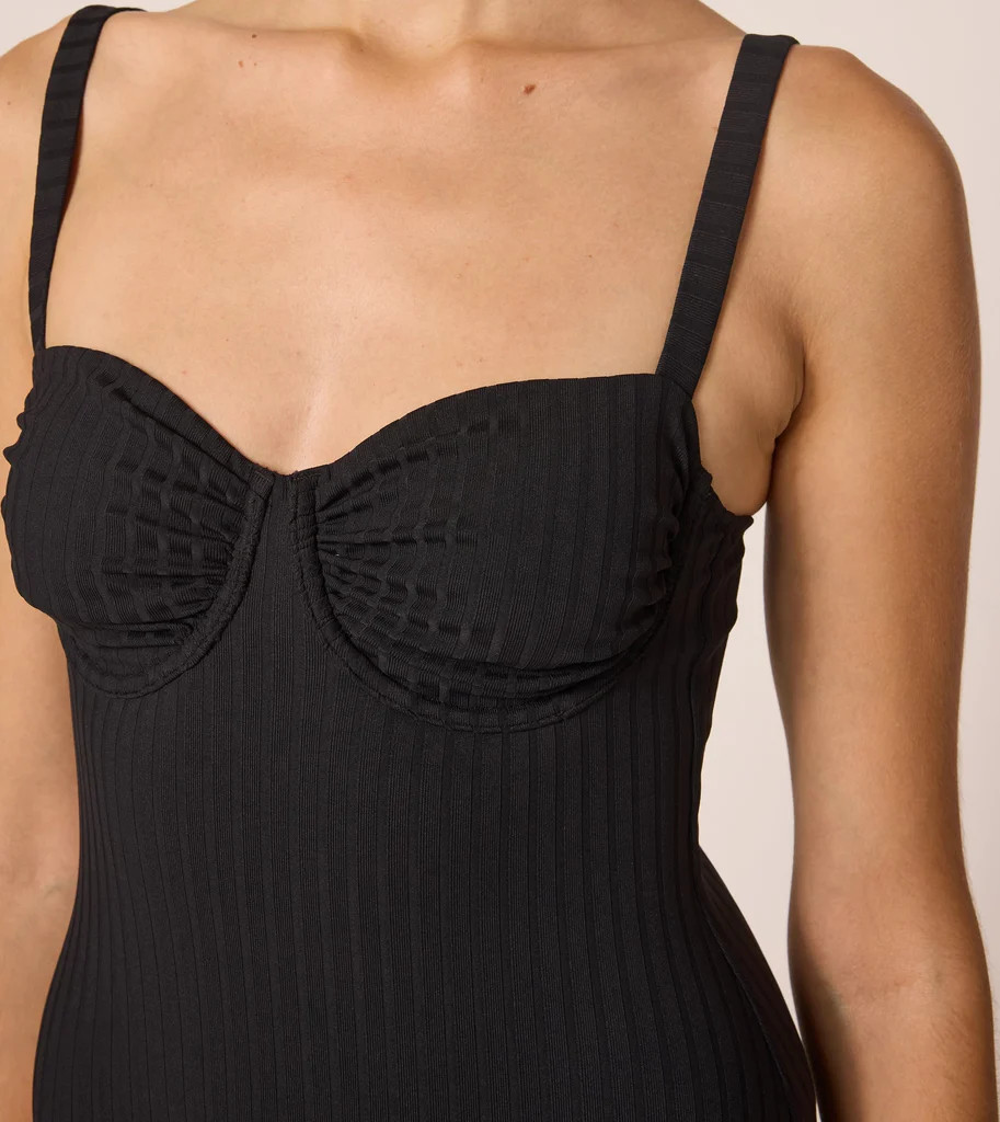 Dahlia One Piece | Black Rib | Cleobella