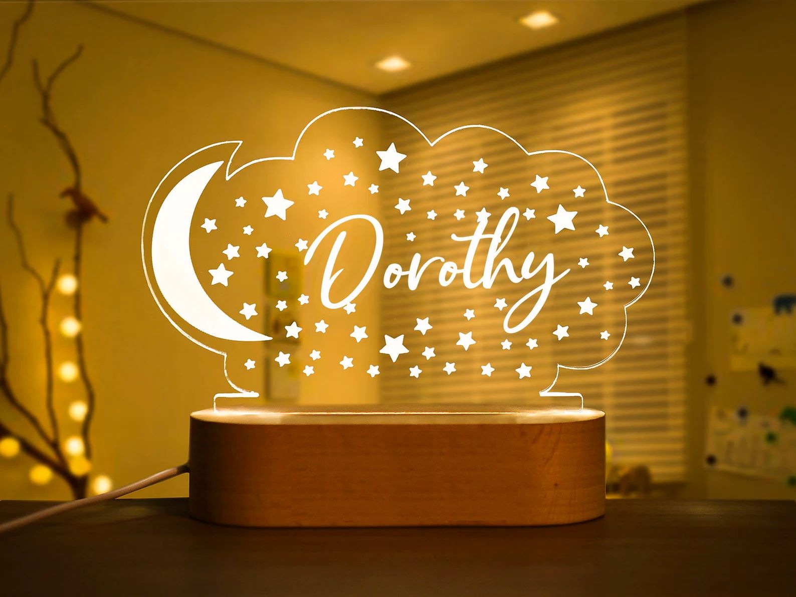 Custom Name Light Night Gift for Kids Room - Etsy | Etsy (US)