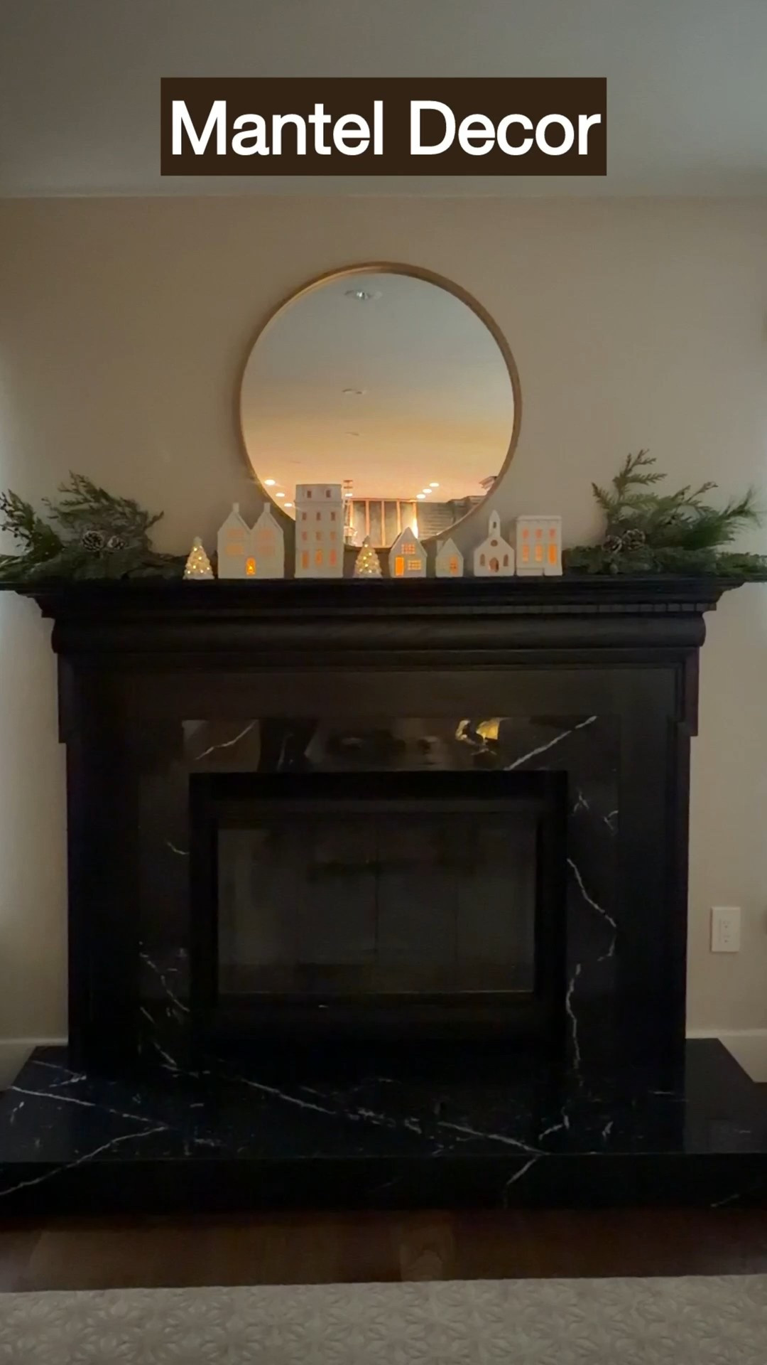 Mantel decor that instantly makes the room feel warm and festive. I kept this one simple with a mix of greenery, soft lighting, and neutral ceramic houses for an easy holiday look that feels cozy but still elevated. Everything here is linked so you can recreate this mantel style or mix in pieces you already have at home. On sale now for Cyber Mondayy

#LTKHoliday #LTKCyberWeek #LTKSaleAlert