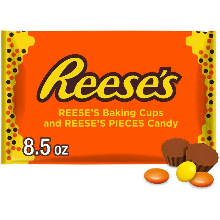 Reese's Peanut Butter Baking Cups and Candy, Bag 8.5 oz | Walmart (US)