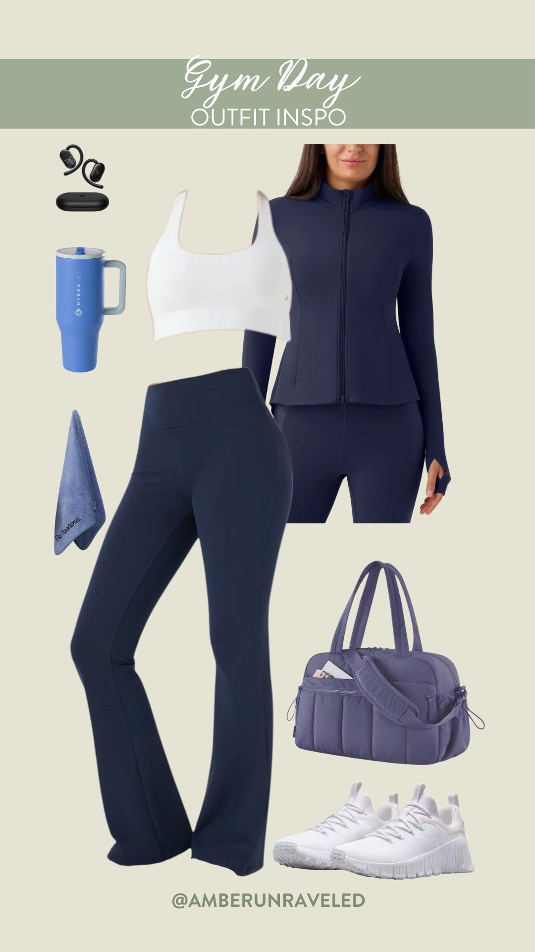 Get all the motivation you need for a great workout with this chic gym day outfit. I love how the deep navy pairs with the crisp white, making both stylish and comfortable. Time to hit those fitness goals!

 sports wear, athleisure, comfy outfit, workout look

#LTKActive #LTKSeasonal #LTKfitnessgoals