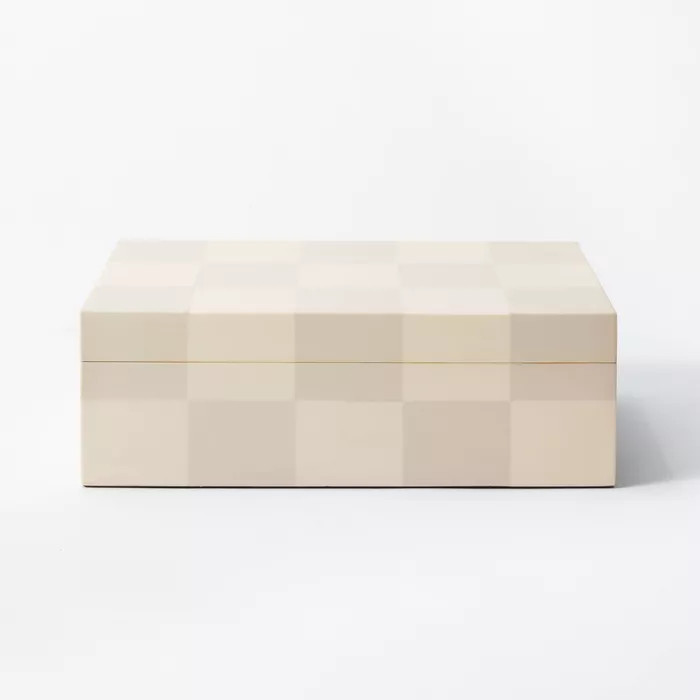 Large Checkered Resin Box - Threshold™ designed with Studio McGee | Target