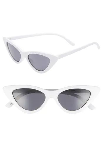 Women's Bp. 62Mm Cat Eye Sunglasses - White/ Black | Nordstrom