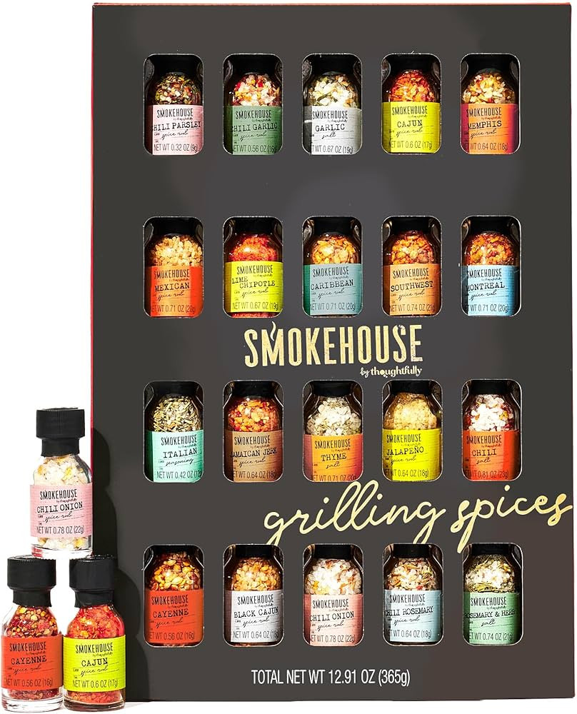 Grilling Spice Set Gift, 20 Mini BBQ Rubs & Seasonings Variety Pack, Grill Seasoning Sampler for ... | Amazon (US)