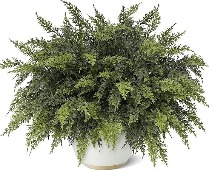 12 Pcs 18"Christmas Artificial Lifelike Touch Cedar Branches for Vase Decor | Amazon (US)