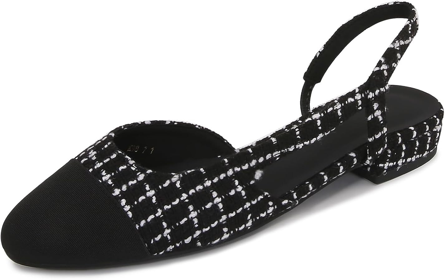 Womens Slingback Flats Two Tone Pumps Round Toe Flat Sandals Retro Splicing Office Shoes for Casu... | Amazon (CA)