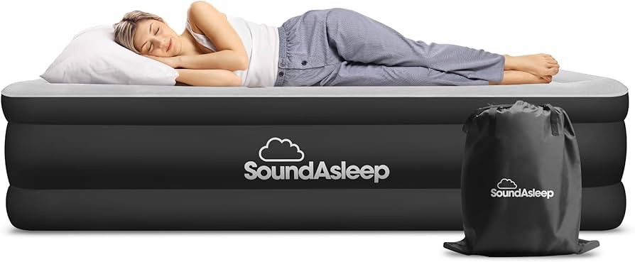 SoundAsleep Dream Series Luxury Air Mattress with ComfortCoil Technology & Built-in High Capacity... | Amazon (US)