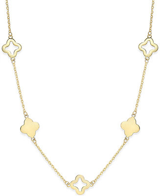 Clover Necklace in 14k Gold | Macy's