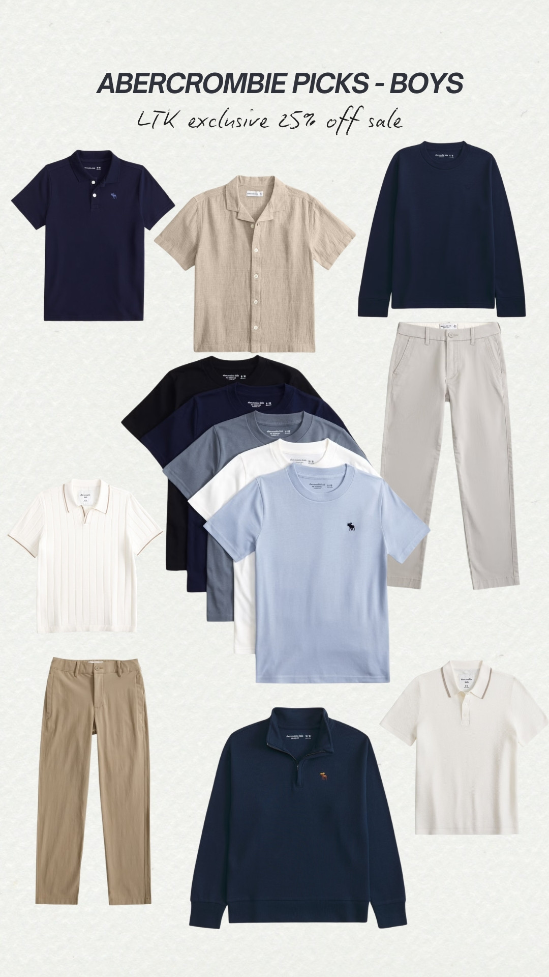 For the lil dudes! 💙 Shop my favs from @abercrombie and apply the exclusive 25% off EVERYTHING discount code found when you click on the product and select ‘copy promo code’ & apply it at checkout :) 

NOW-3/15!!!#LTKkids

#LTKootd #LTKSpringSale