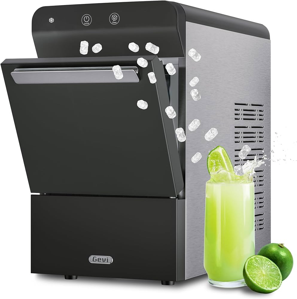Gevi V2.0 Countertop Ice Maker 38lbs/24H, Ice Maker Nugget with Stainless Steel Housing, Chewable... | Amazon (US)