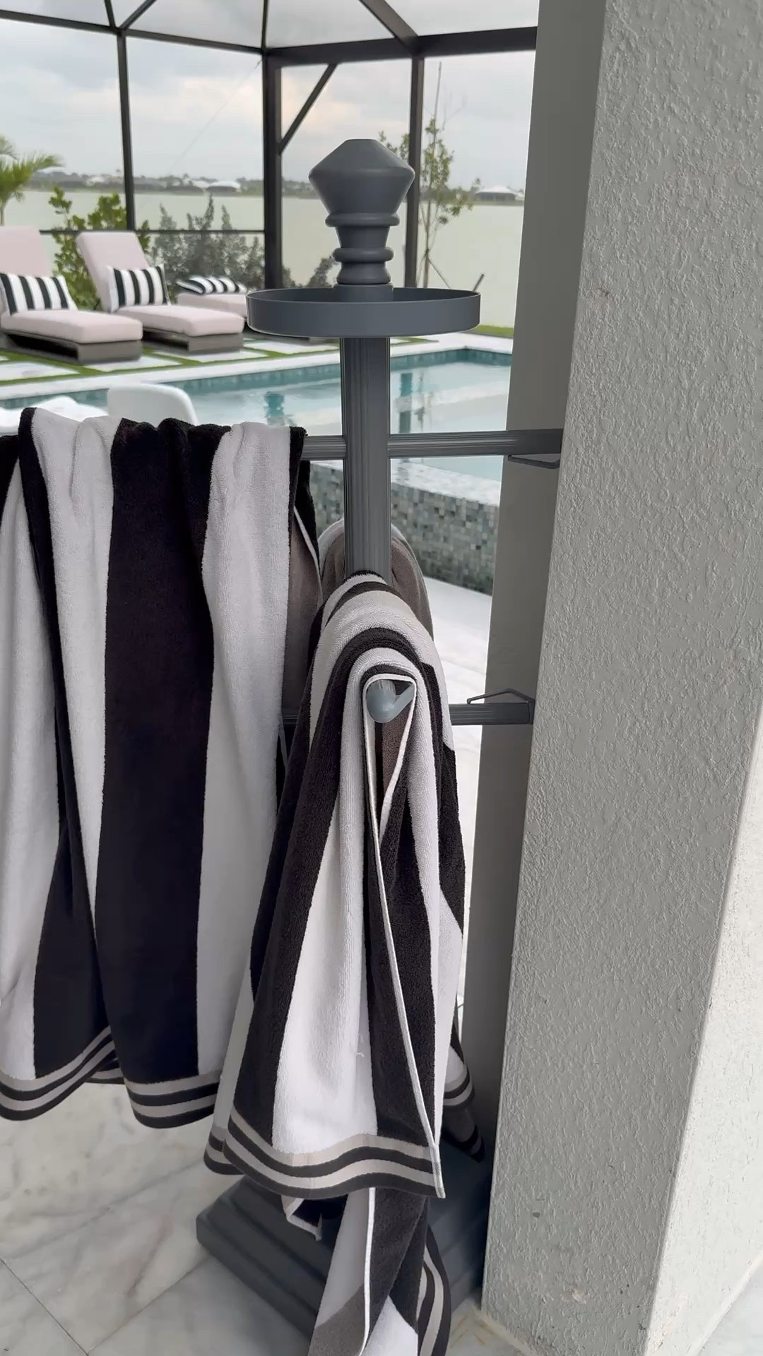 If you need a place to hang towels for the pool, we love this! 

#LTKHome #LTKSeasonal