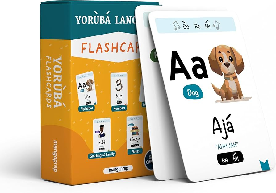 Yoruba Language Colorful Flashcards, Beginners, Kids and Adults,Learn to Speak, Alphabet, Numbers... | Amazon (US)