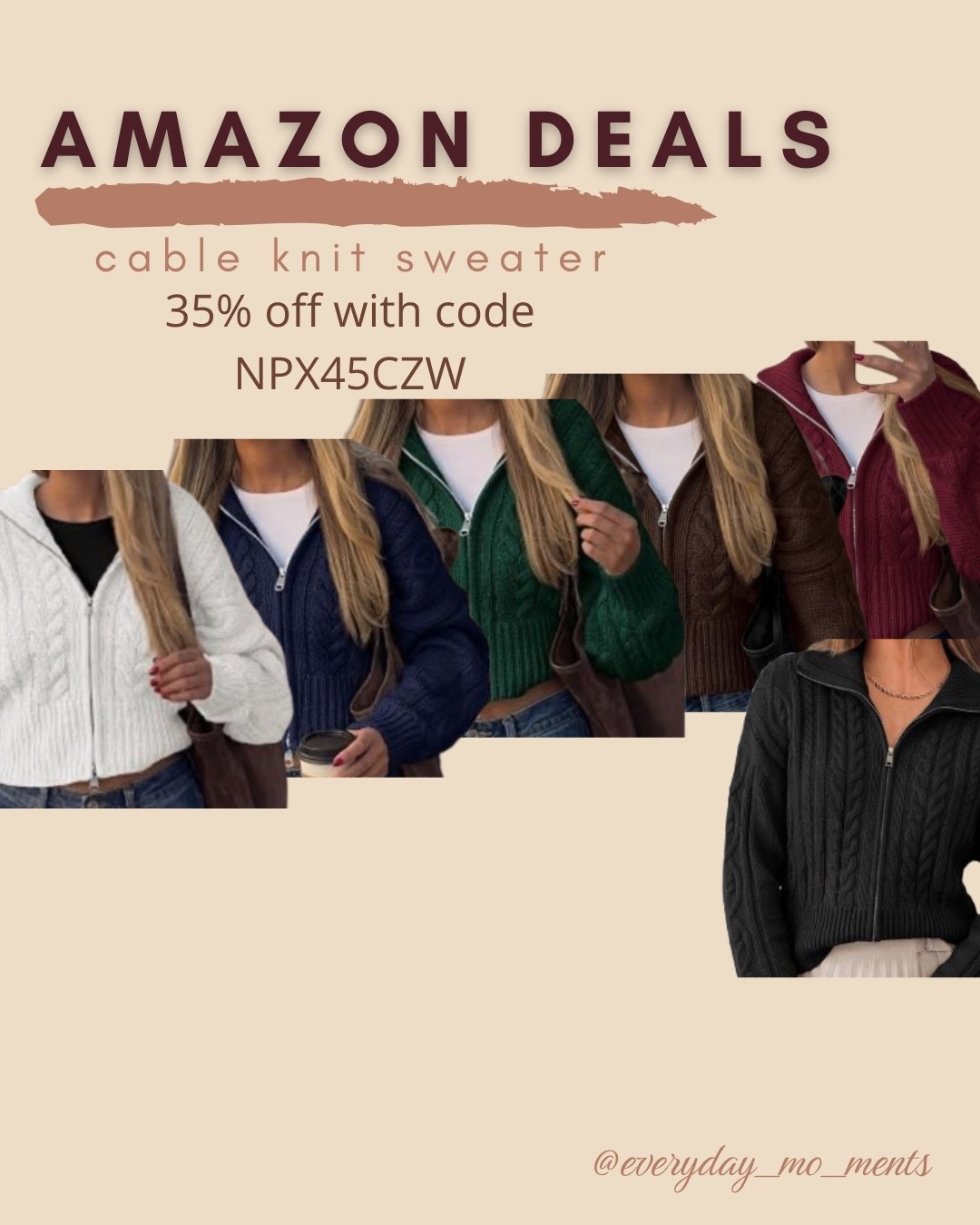 $18 ends 8/27

Amazon fashion
Amazon deals
Cable knit sweater

#LTKSaleAlert