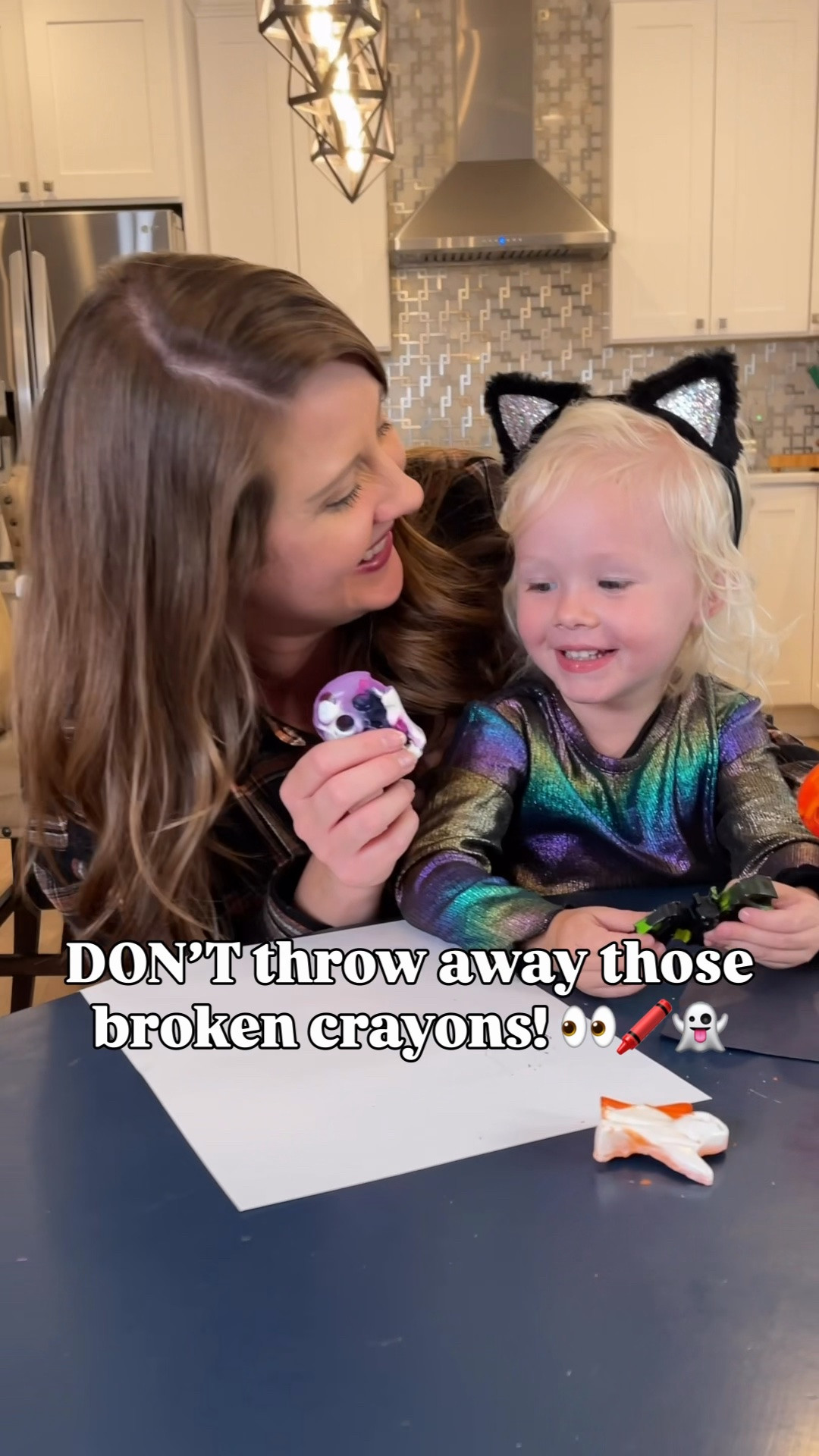 👻🖍️ DON’T throw away those broken crayons!! Turn them into the cutest DIY Halloween crayons instead! 🎃✨

Just peel off the wrappers, break the crayons into pieces + add them to spooky silicone molds. Melt, let them cool completely, then pop them out! SO easy and such a fun way to reuse old crayons. 🎨♻️

Perfect for boo baskets, Halloween party favors, classroom treats or a fun spooky-season craft with the kids! 🧡

SAVE this one for Halloween! 👻

#HalloweenDIY #HalloweenCrafts #DIYCrayons #BooBasketIdeas #SpookySeason #LTKHalloween #LTKFamily

#LTKSeasonal #LTKmomlife #LTKKids