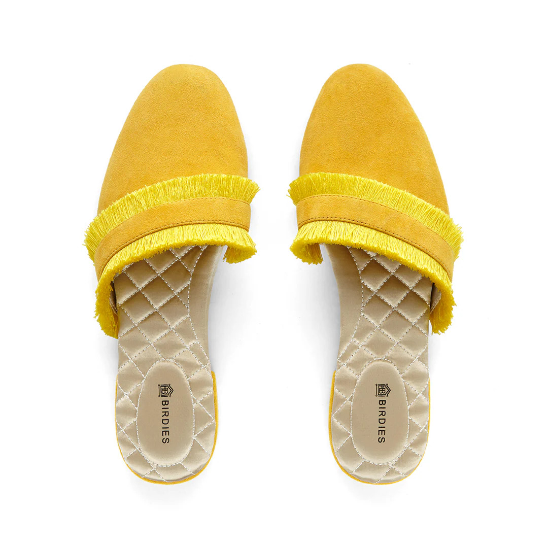 Birdies The Ani - Marigold Yellow , Size 10, Suede | BIRDIES